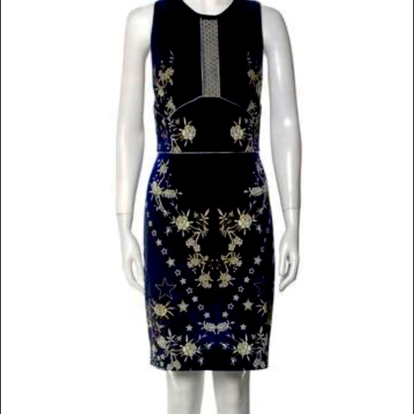 Roberto Cavalli Floral & Star Printed Jersey Dress Size 2 - Picture 3 of 7